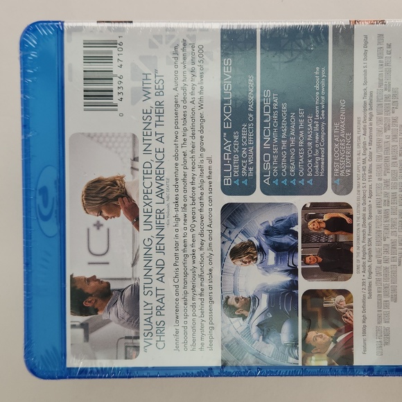 PASSENGERS Blu Ray Previously Viewed Factory Sealed - Picture 3 of 10